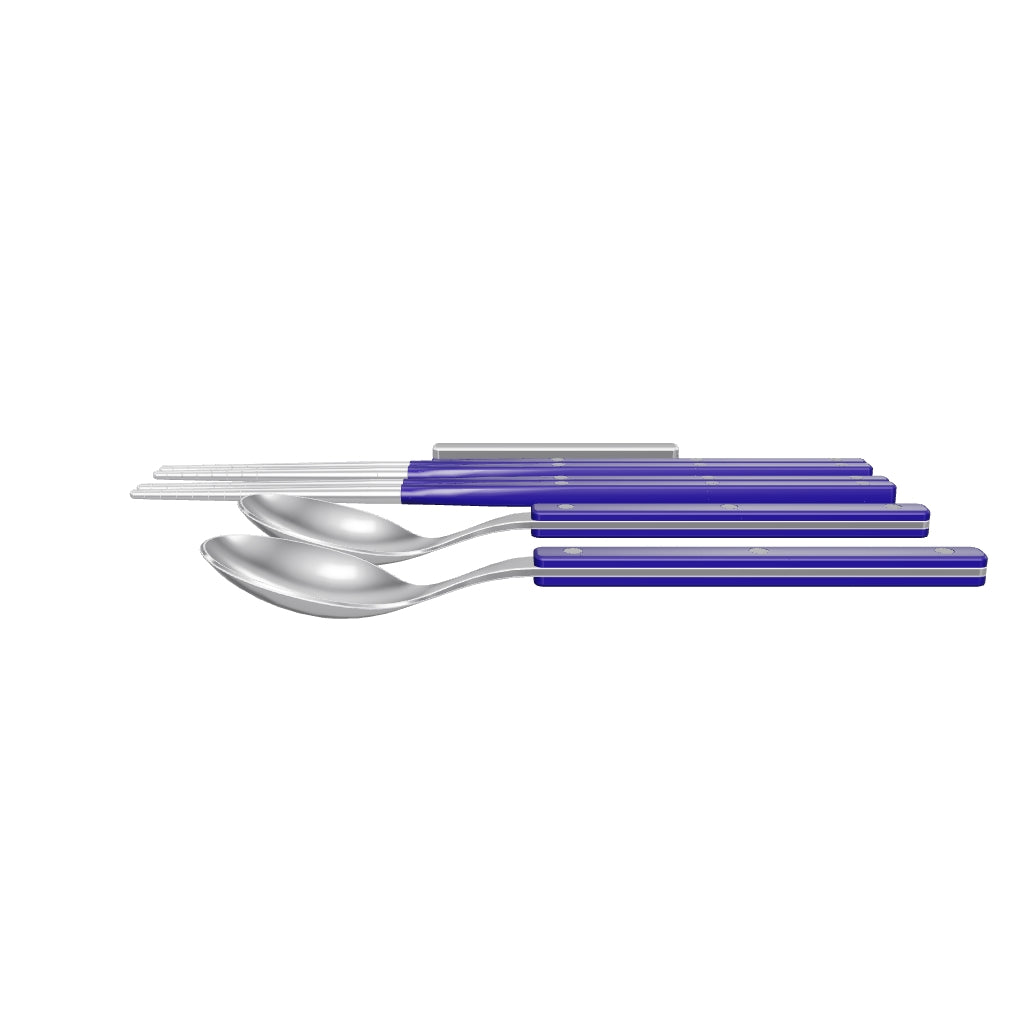 Allegra Chopsticks Set for 2 - Blueberry, 3D model from the factory drawing