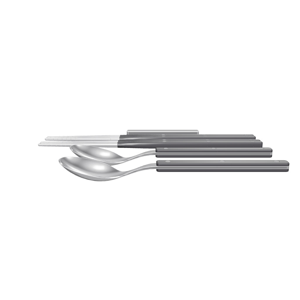 Allegra Chopsticks Set for 2 - Black, 3D model from the factory drawing