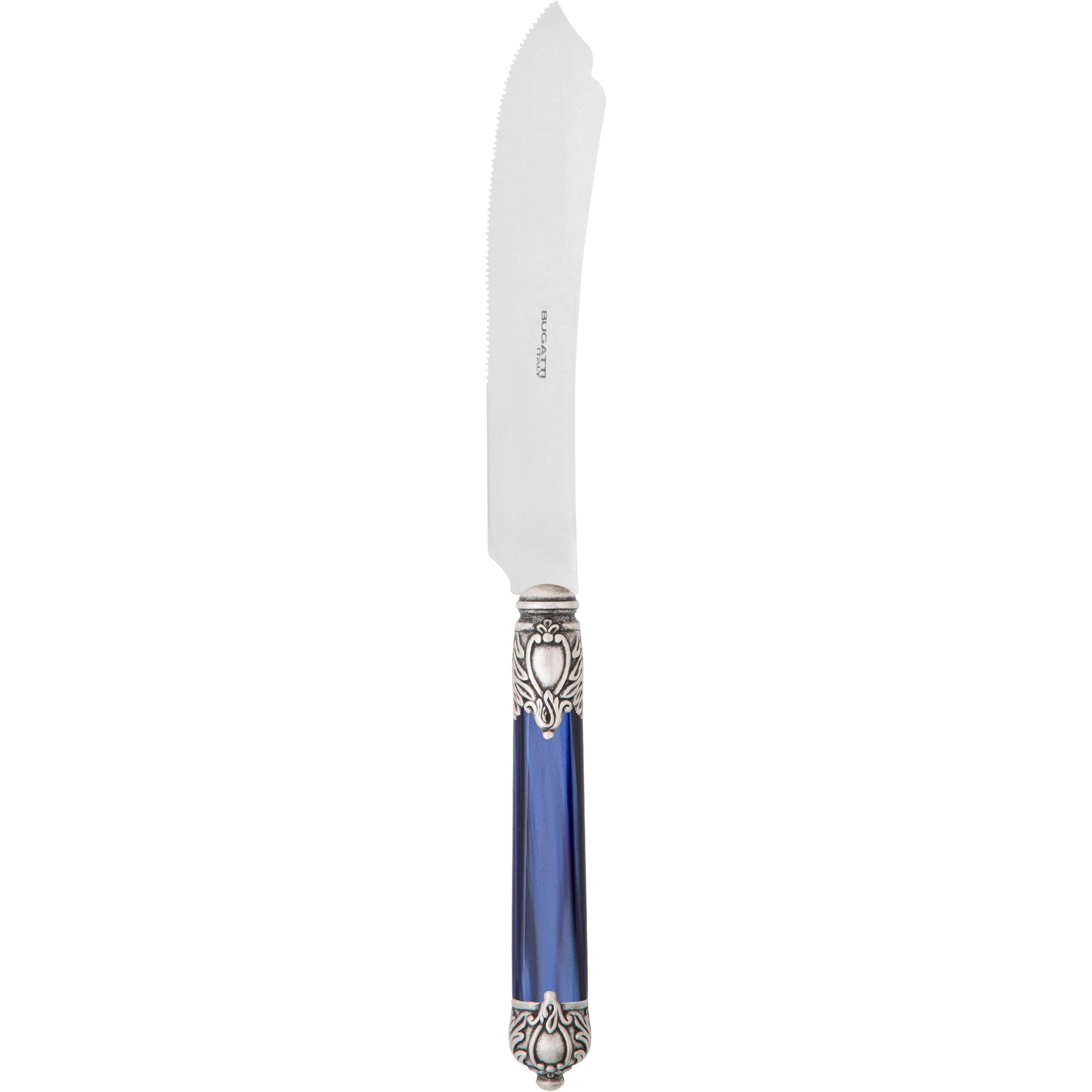 Rinascimento Antique Cake Knife 28 cm (11.02 Inch) - Royal Blue