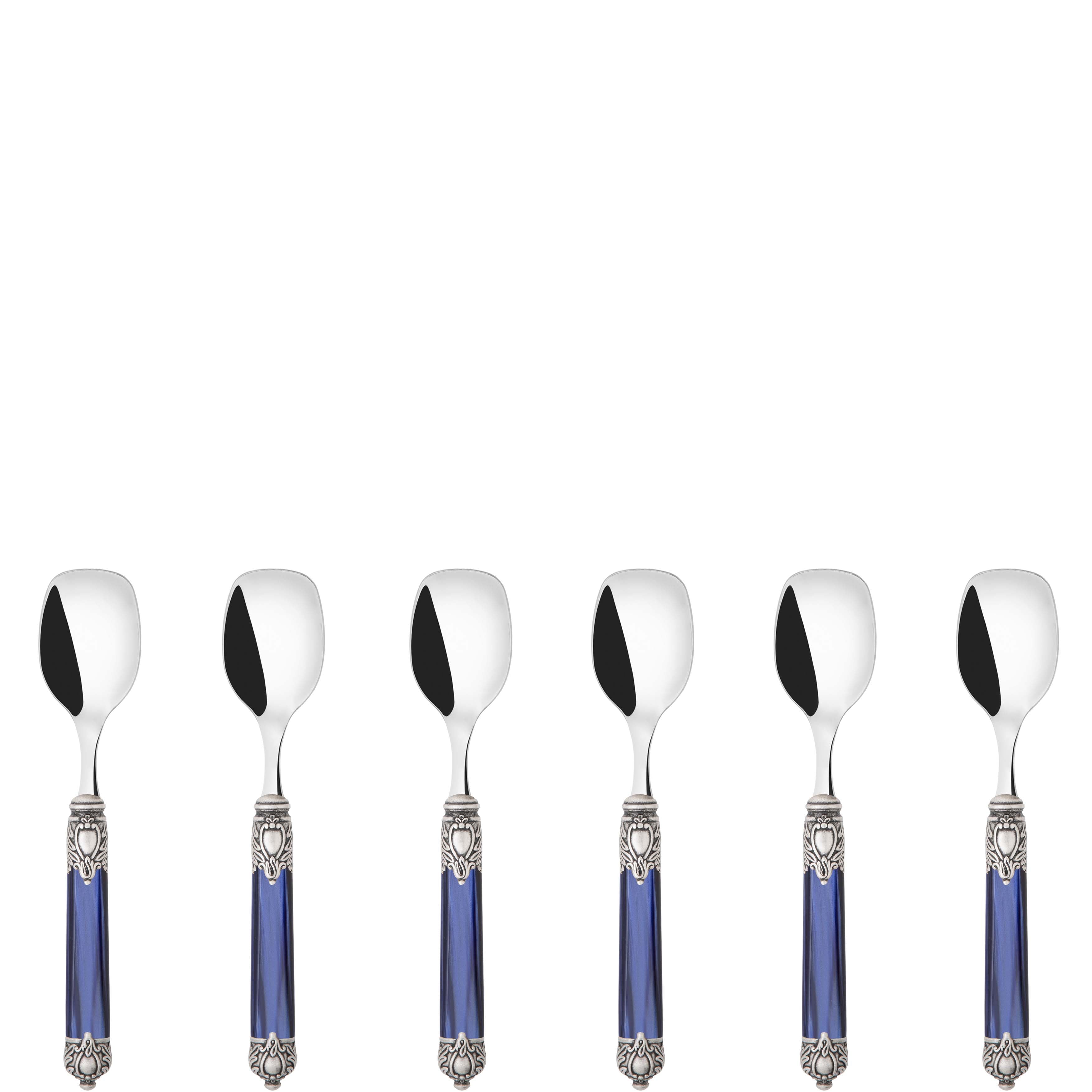 Rinascimento Antique Ice Cream Spoon Set - Royal Blue