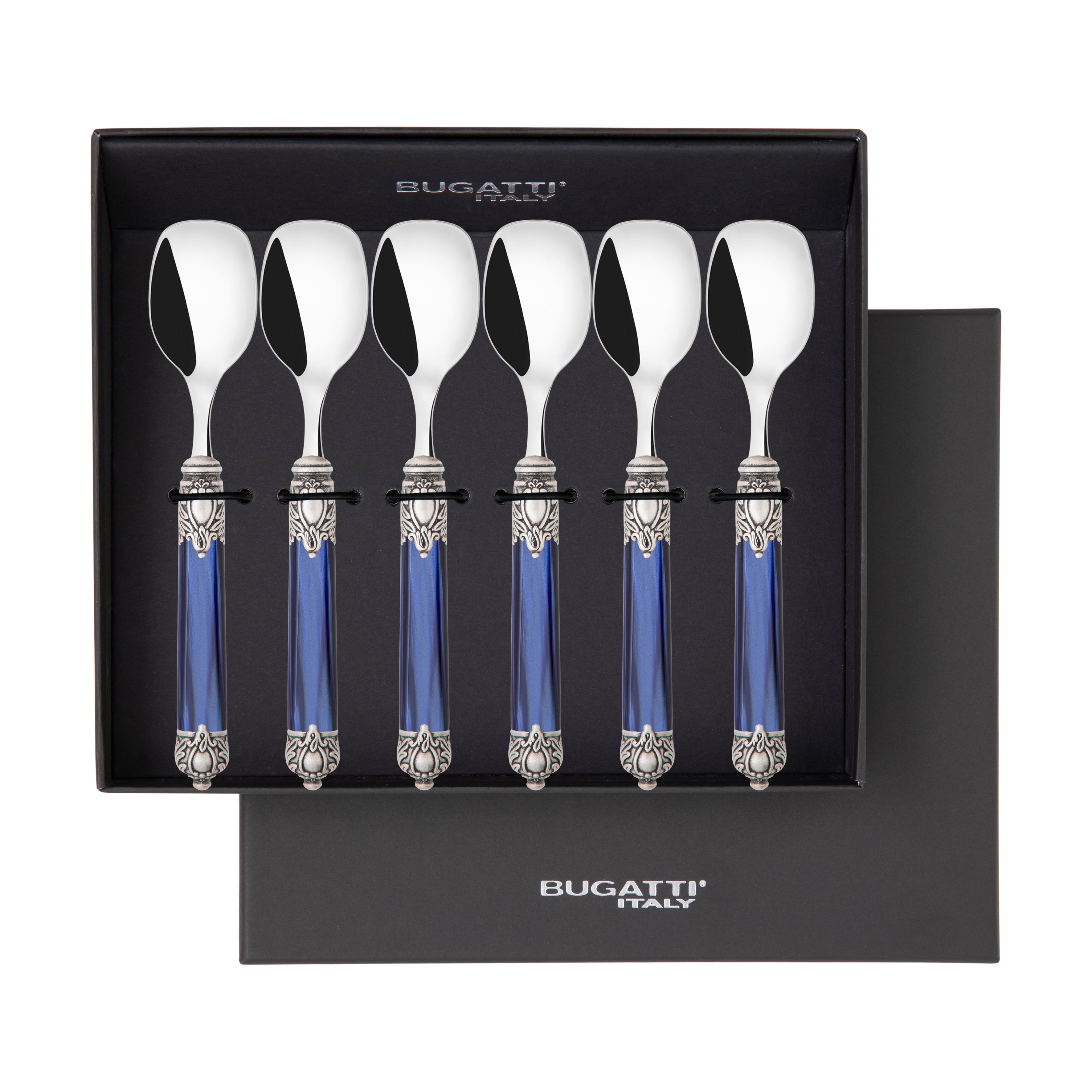 Rinascimento Antique Ice Cream Spoon Set - Royal Blue