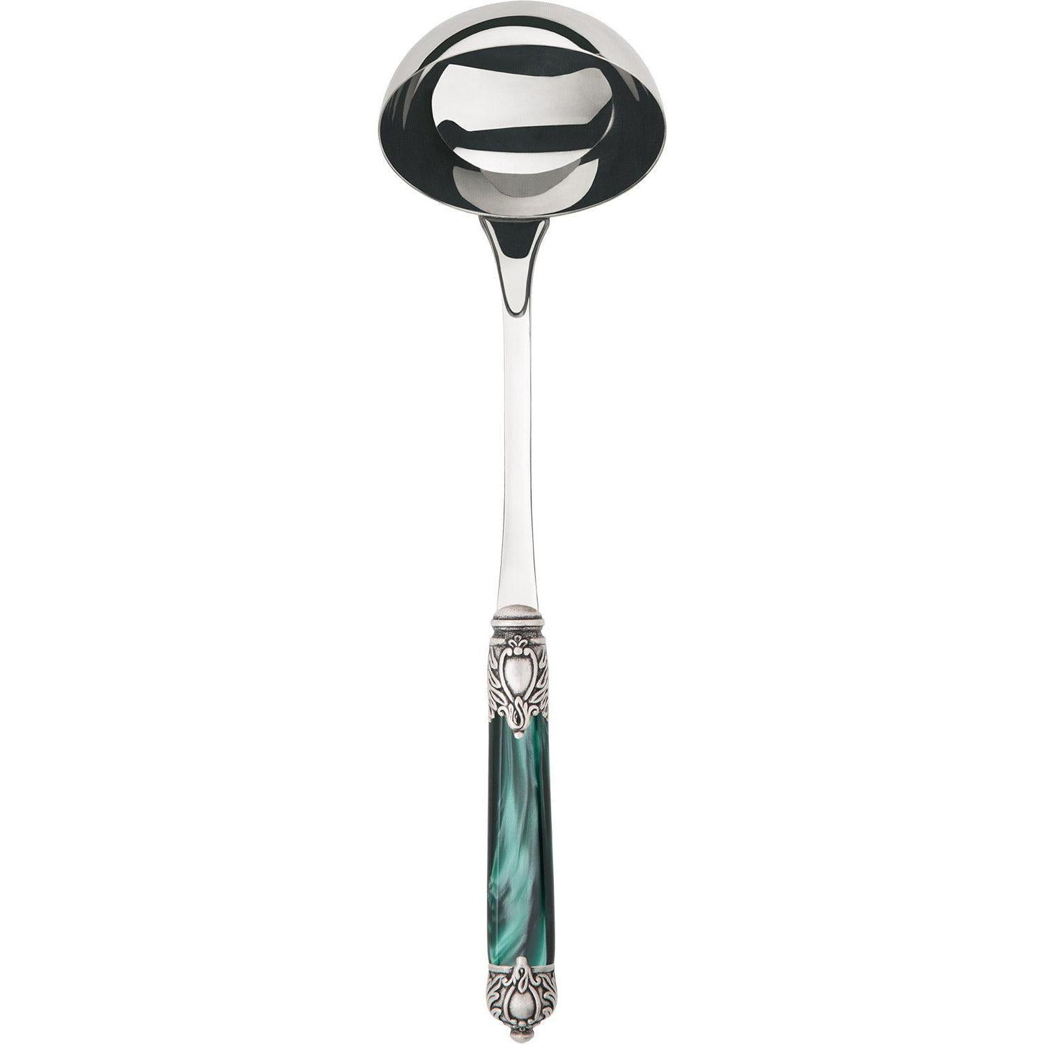 Rinascimento Antique Soup Ladle - Emerald Green