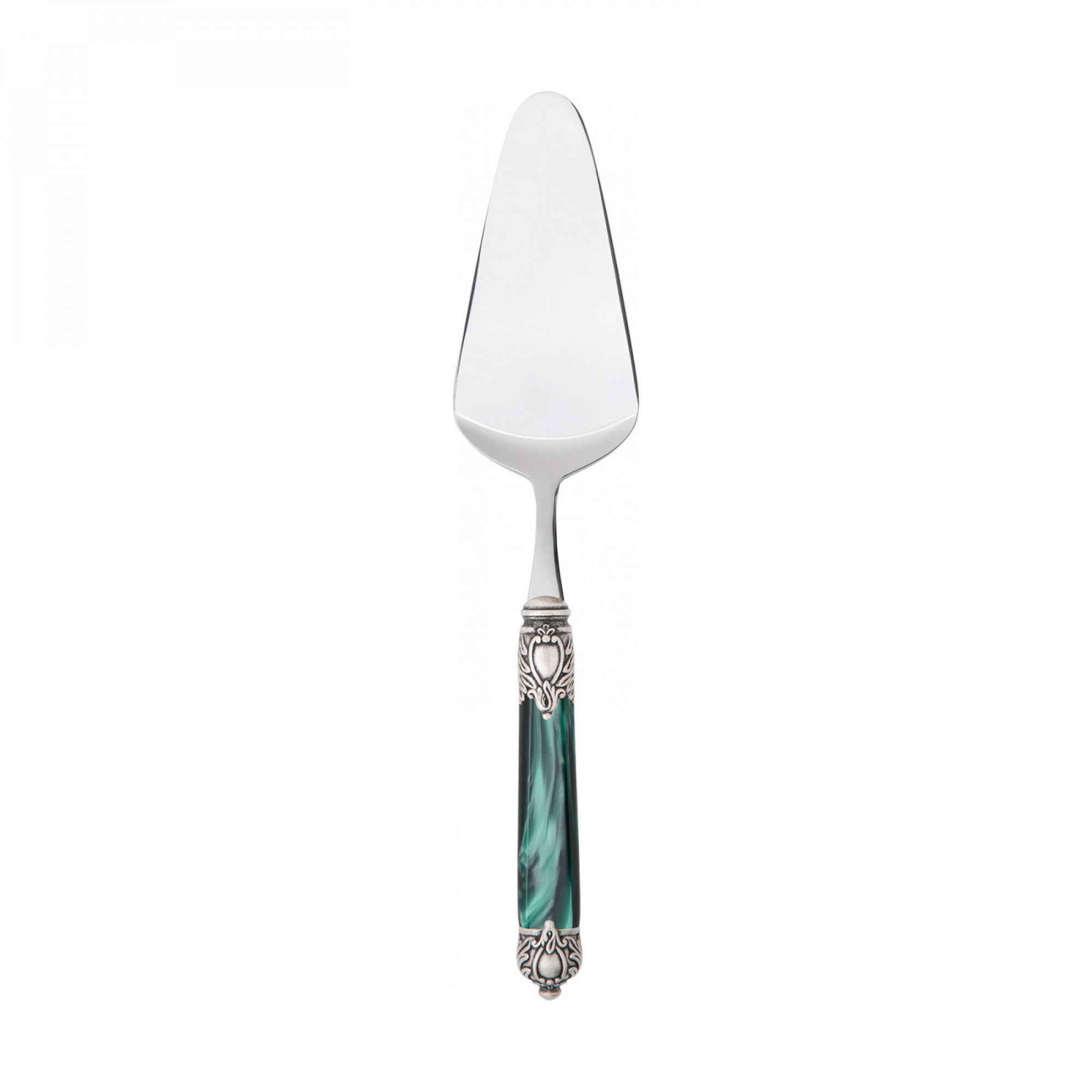Rinascimento Antique Cake Server - Emerald Green