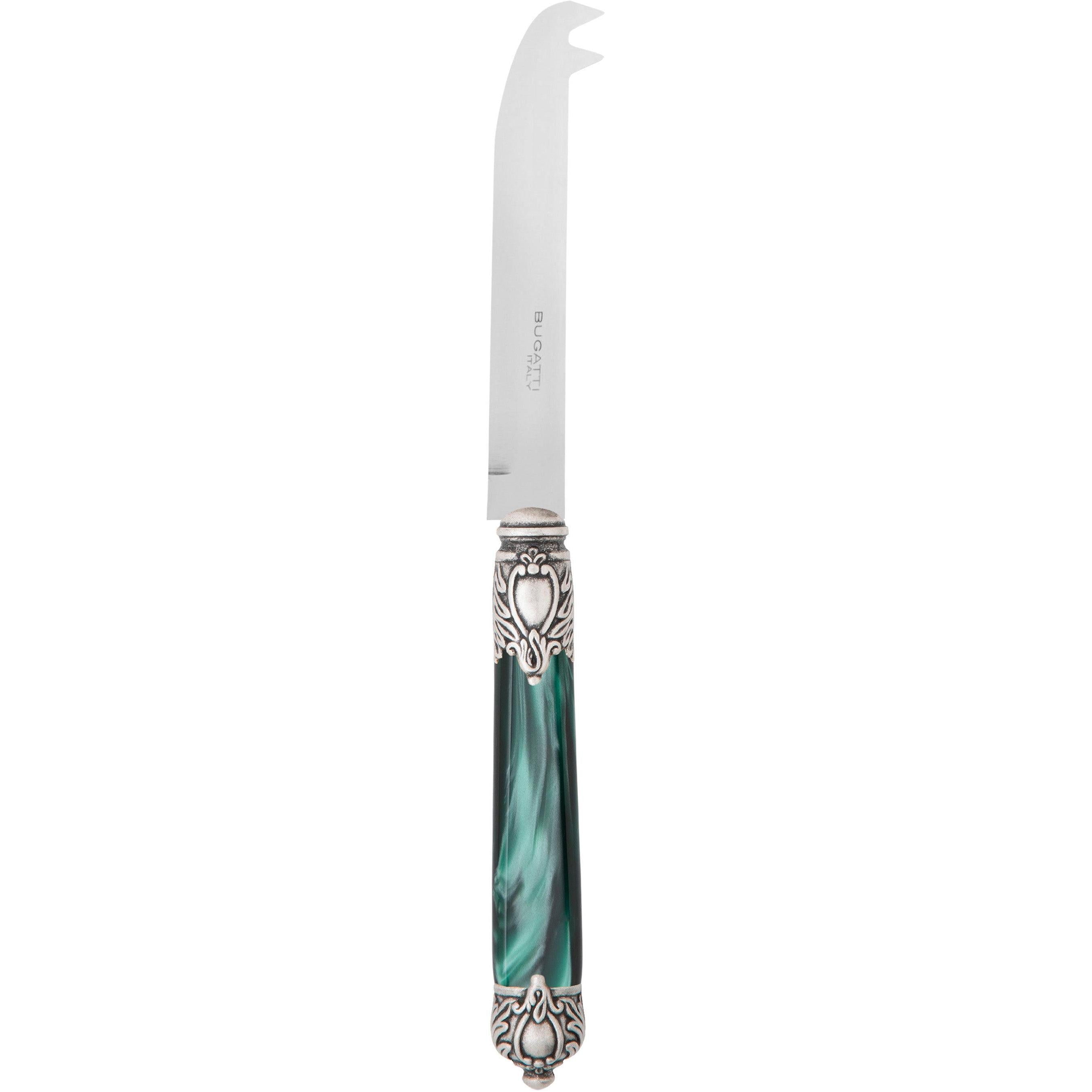 Rinascimento Antique Cheese Knife 23 cm (9.05 Inch) - Emerald Green