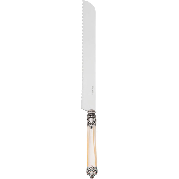 Rinascimento Antique Silver Bread Knife - Ivory-Casa Bugatti USA