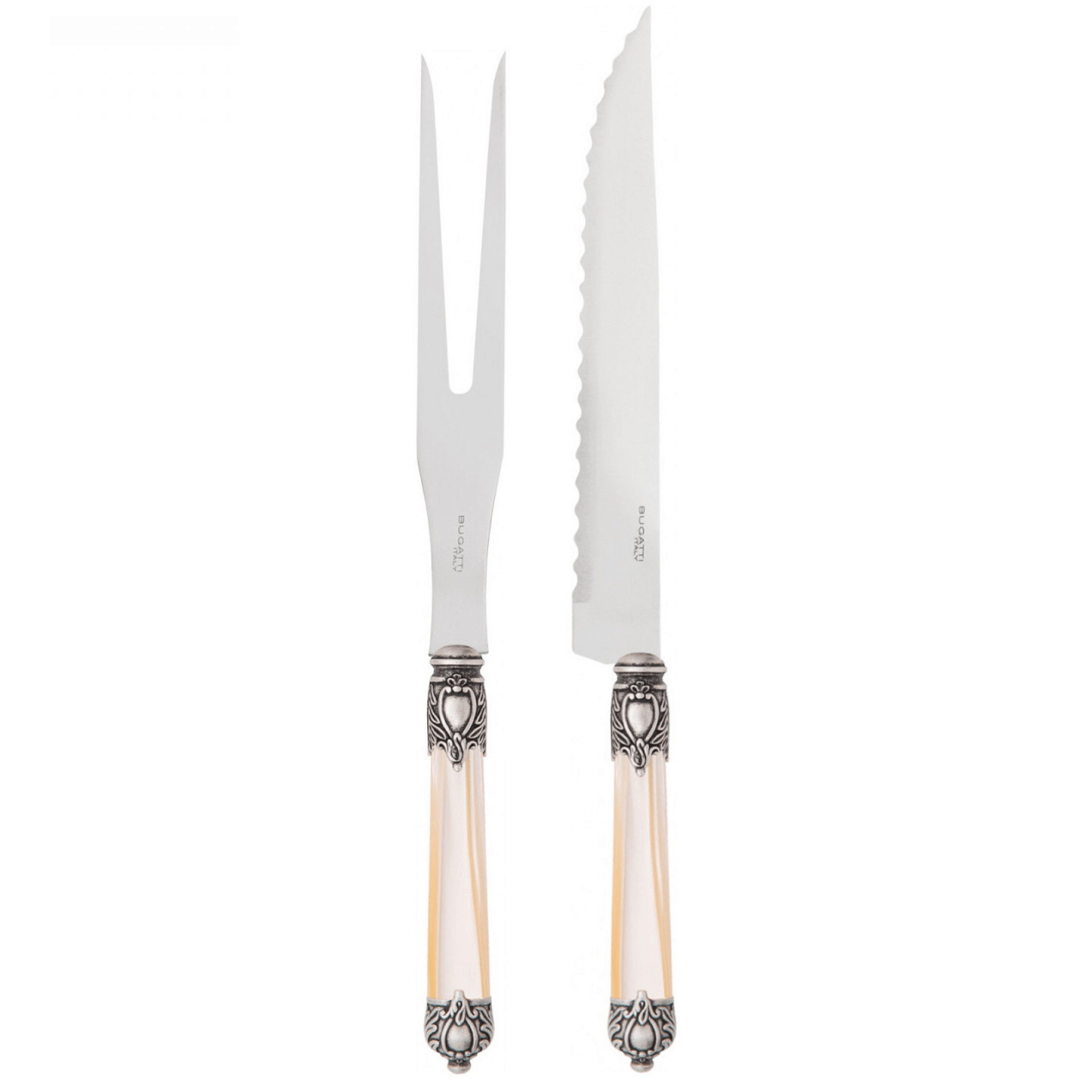 Rinascimento Roast Carving Set - ivory-Casa Bugatti USA