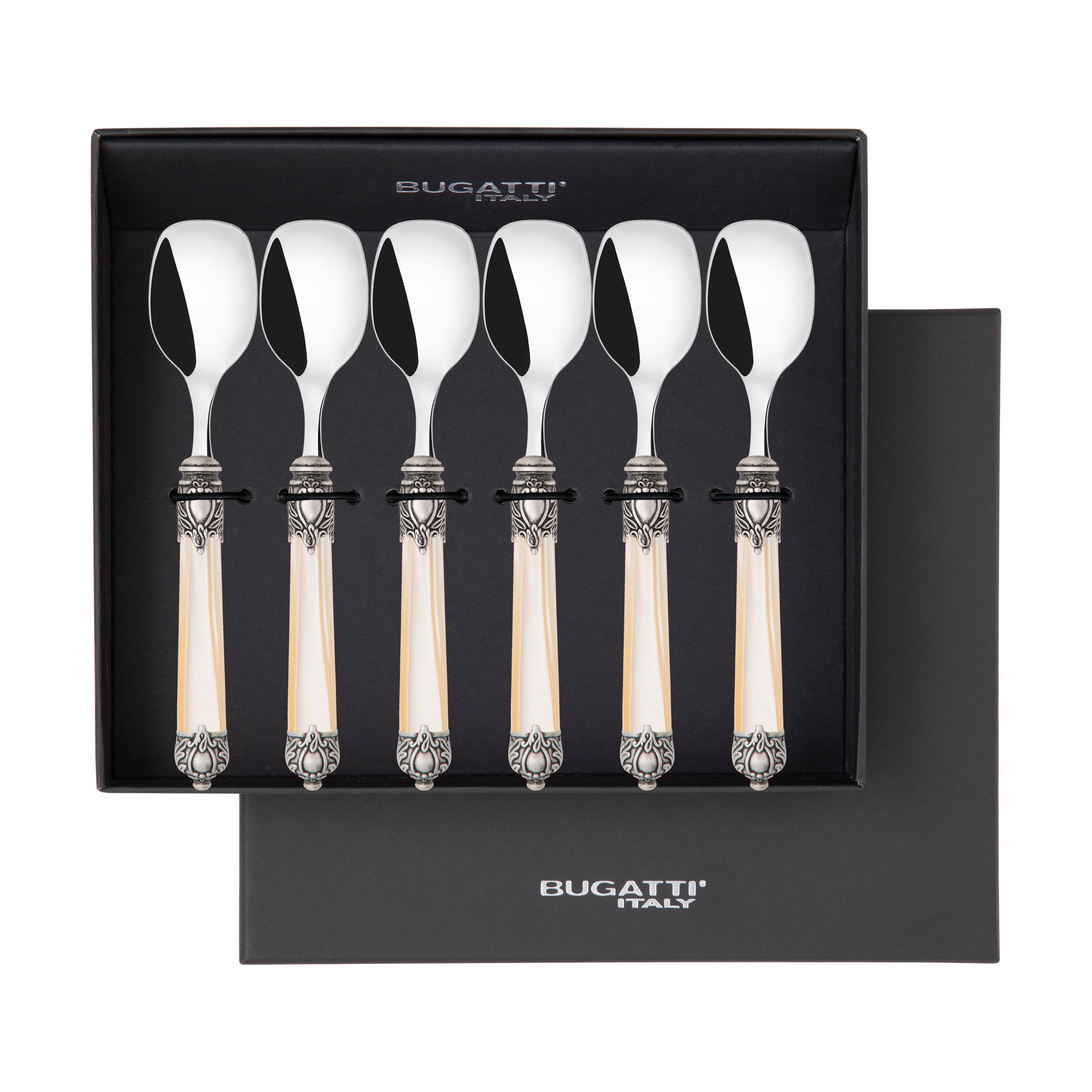 Rinascimento Antique Ice Cream Spoon Set - Ivory