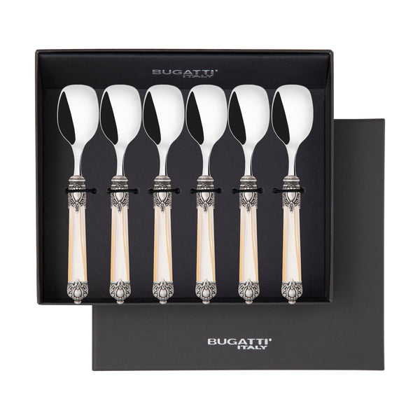 Rinascimento Antique Ice Cream Spoon Set - Ivory