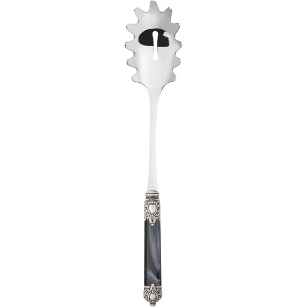 Rinascimento Antique Silver Spaghetti Scoop - Charcoal-Casa Bugatti USA