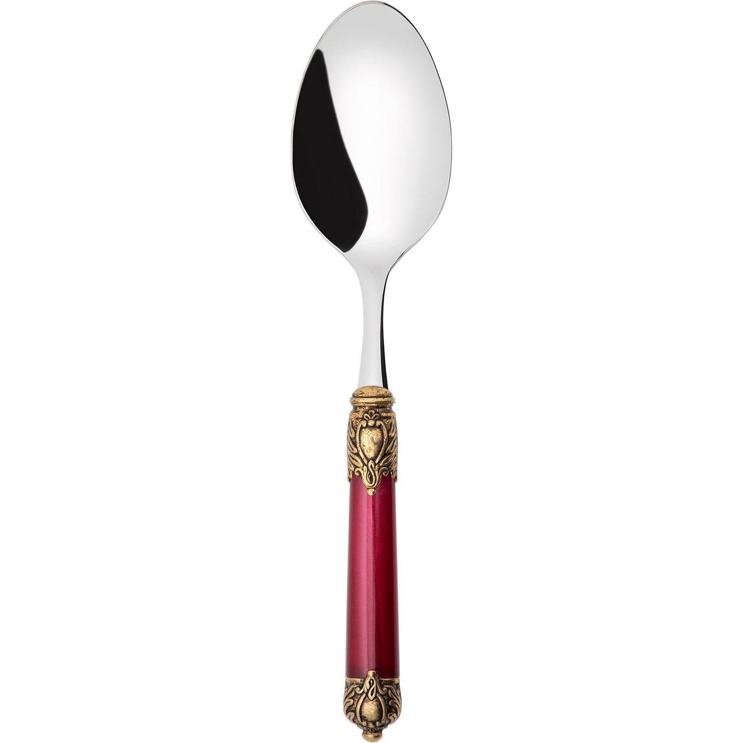 Rinascimento Gold ring Serving Spoon - Burgundy