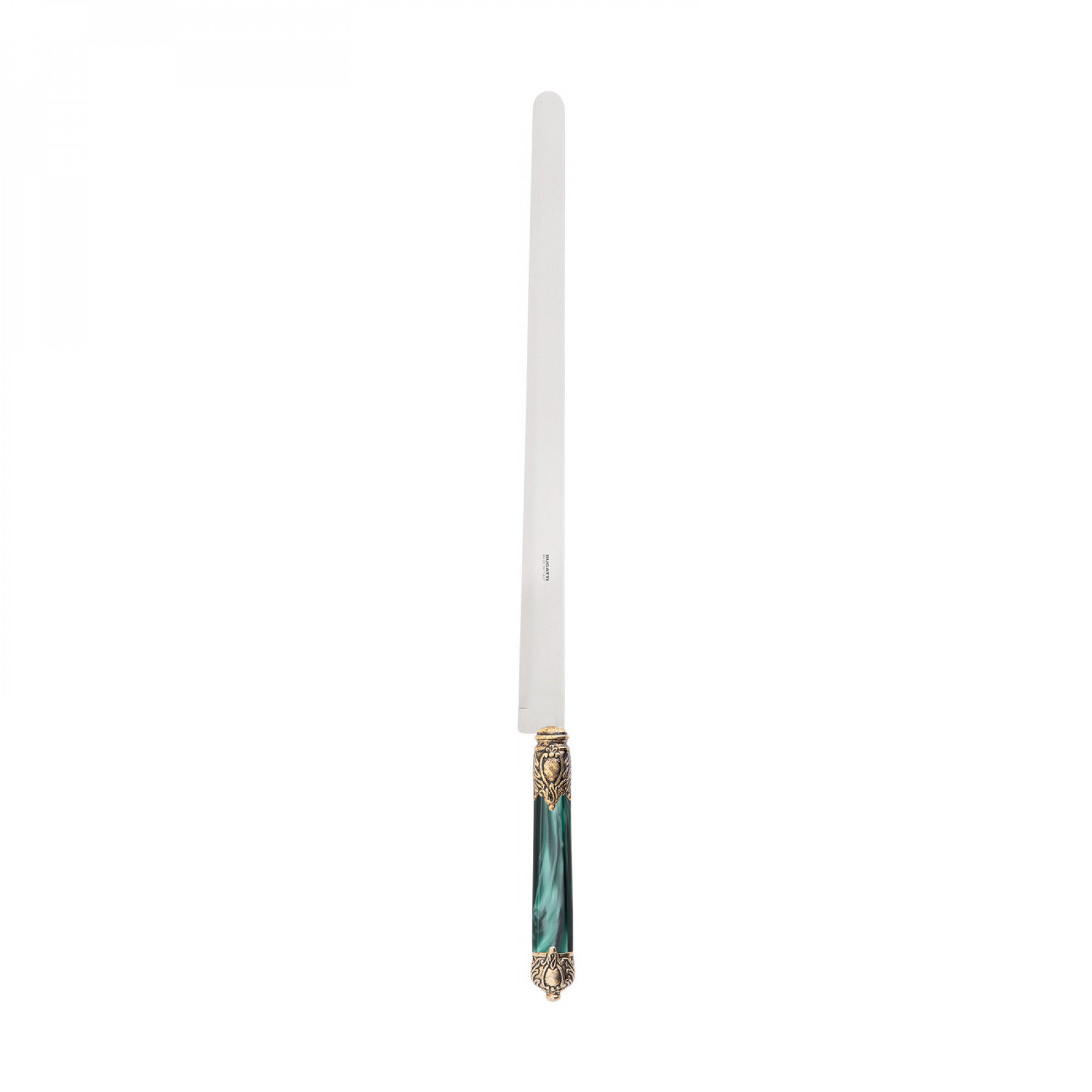 Rinascimento Gold ring Ham Knife 40 cm (15.75 Inch) - Emerald Green
