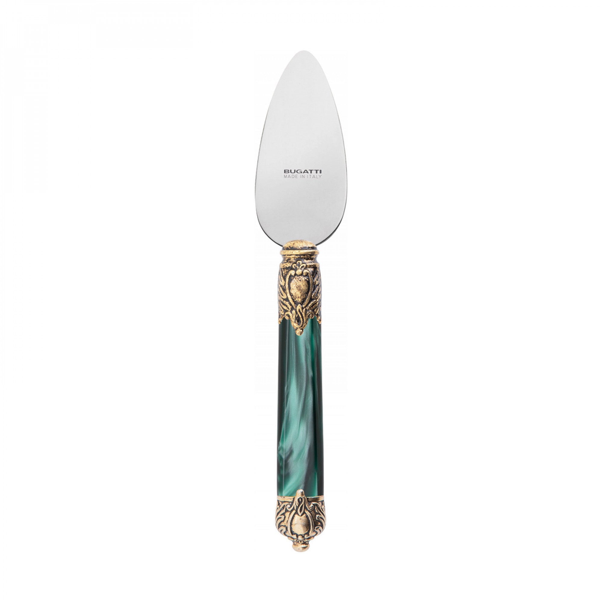Rinascimento Gold ring Parmesan Knife - Emerald Green