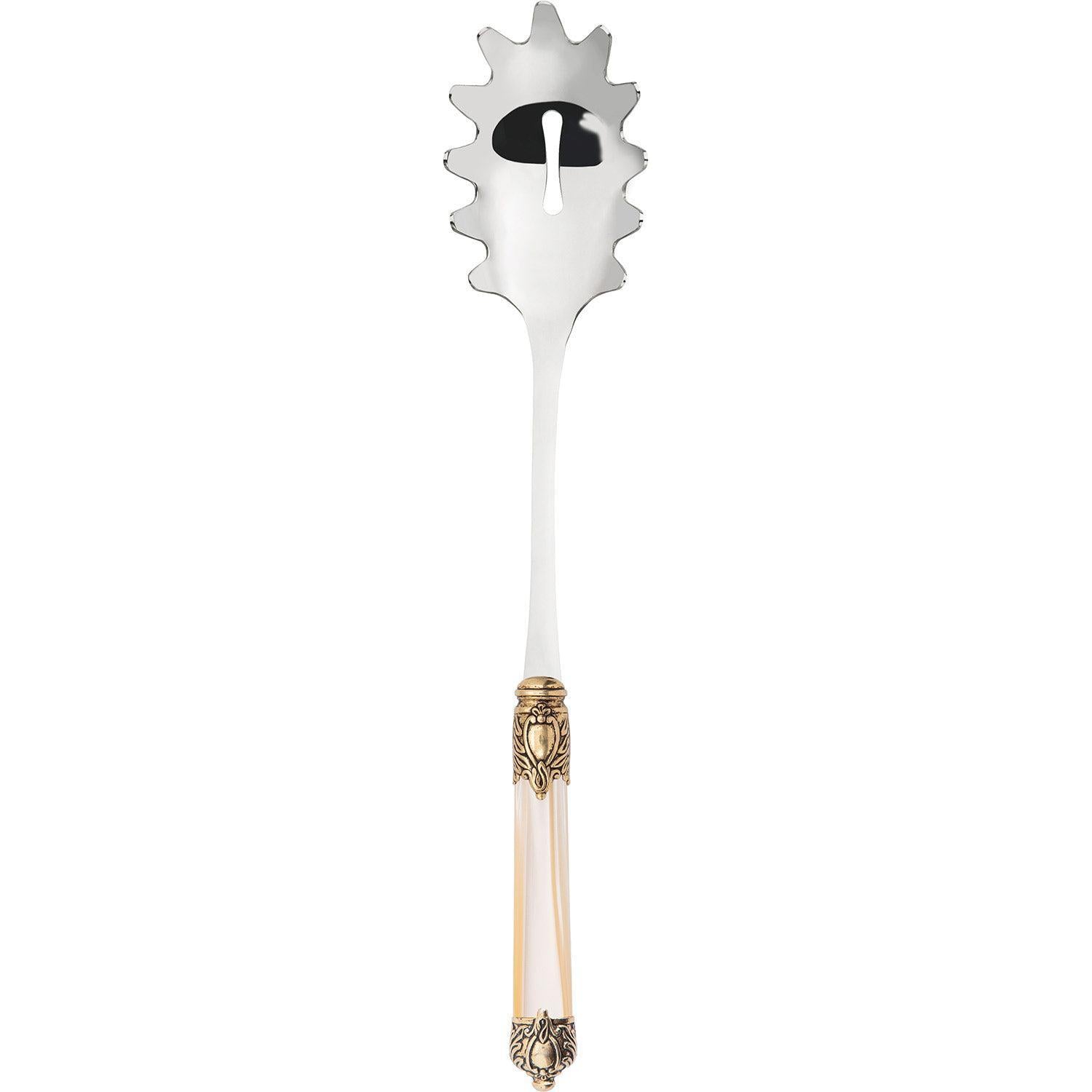 Rinascimento Gold ring Spaghetti Scoop - Ivory