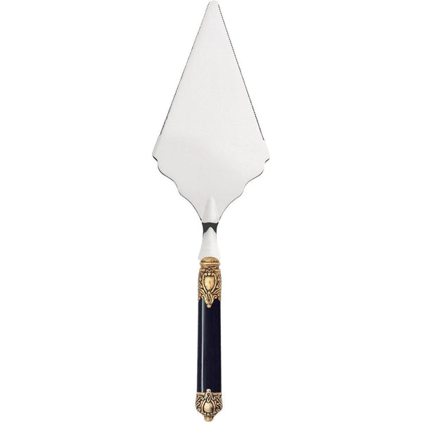 Rinascimento Gold ring Big Cake Server Serrated - Black