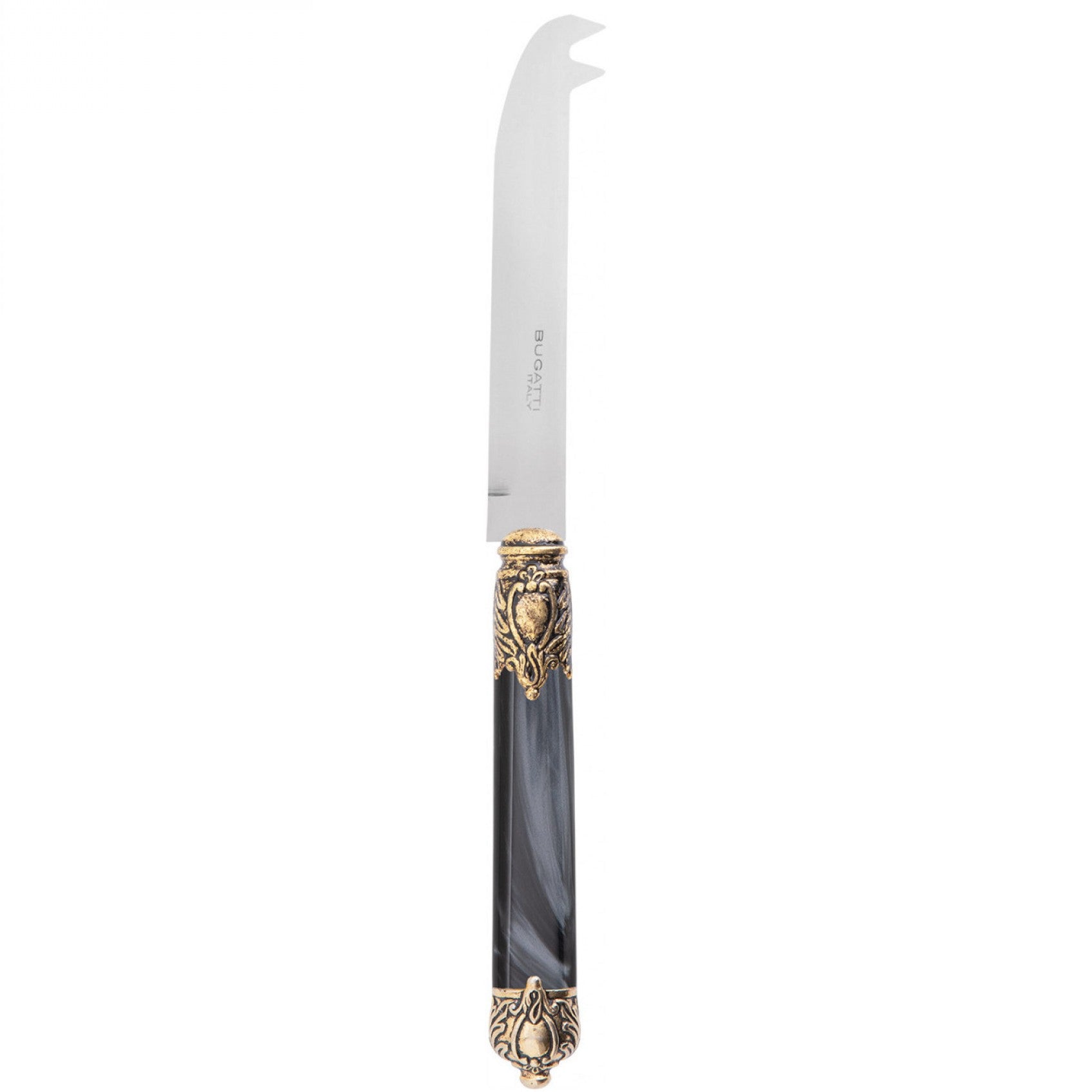 Rinascimento Antique Gold Cheese Knife 23 cm (9.05 Inch) - Charcoal-Casa Bugatti USA