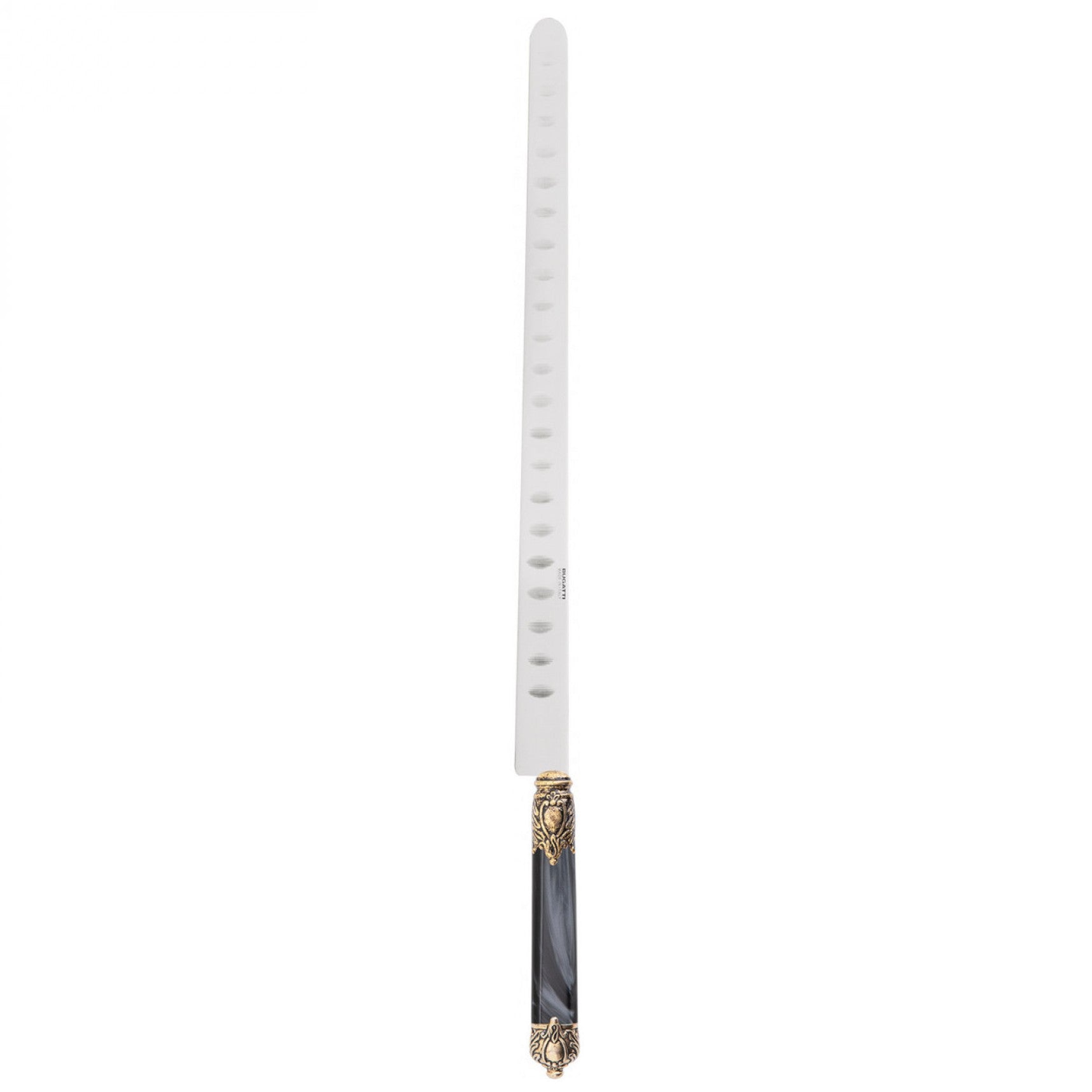 Rinascimento Antique Gold Salmon Knife 40 cm (15.75 Inch), Charcoal — Casa Bugatti