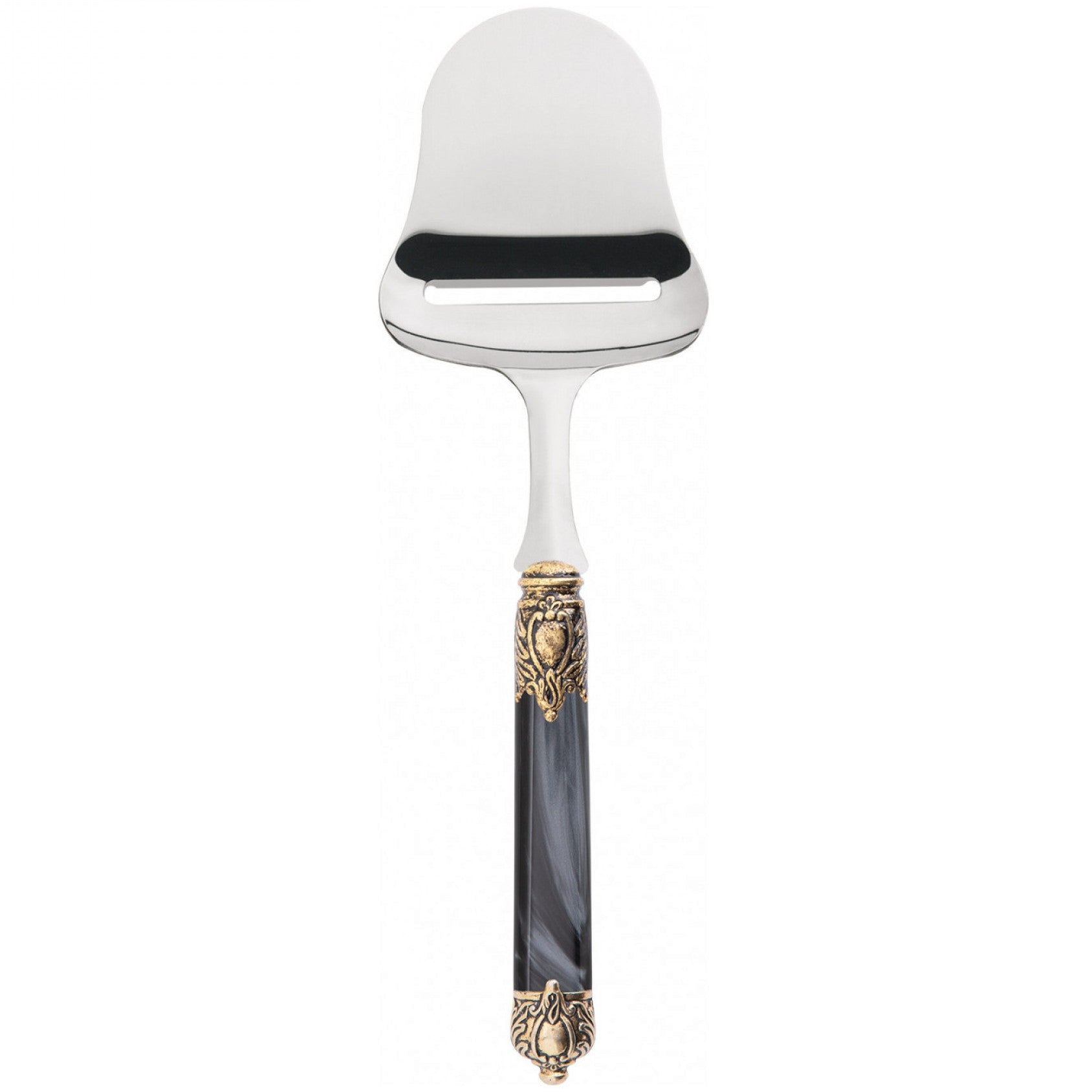 Rinascimento Antique Gold Cheese Slicer, Charcoal — Casa Bugatti