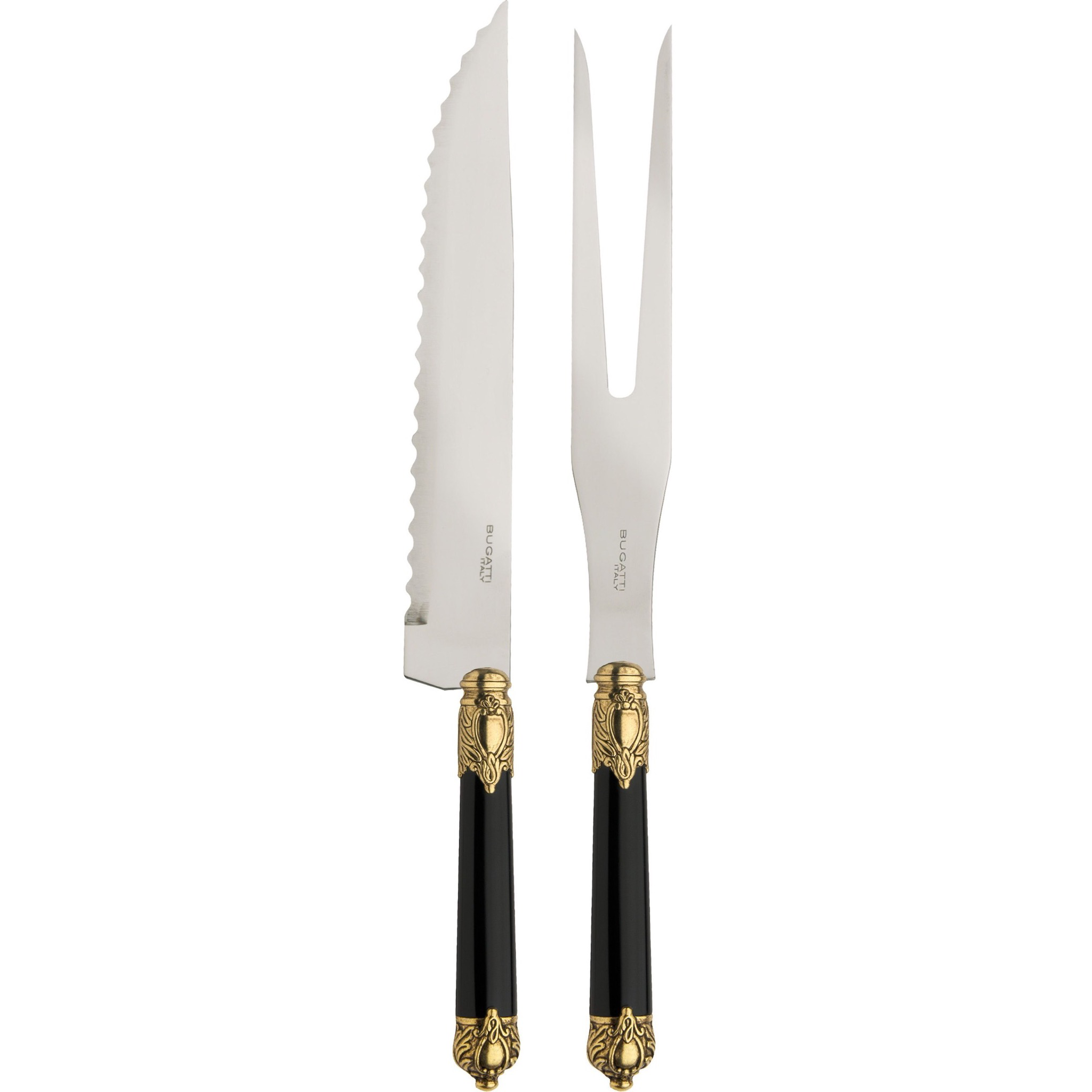 Rinascimento Carving Set gold / black-Casa Bugatti USA