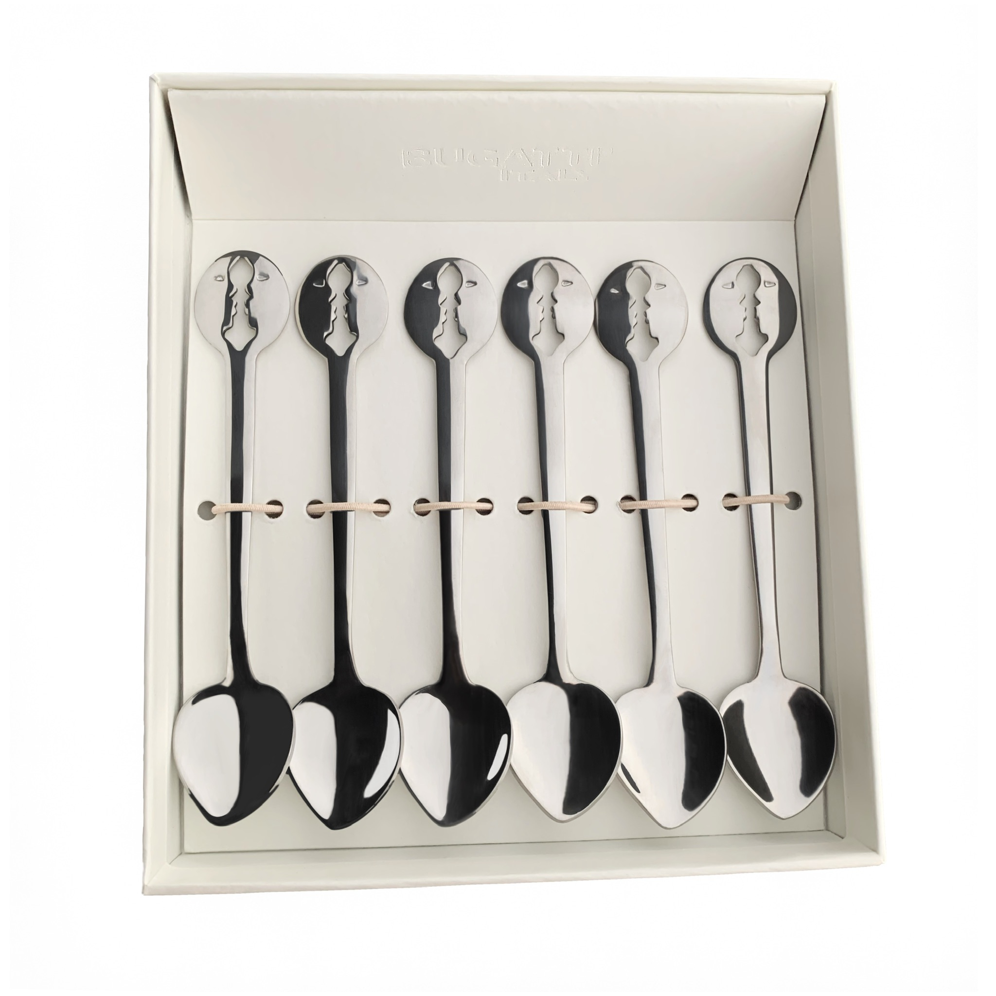 Romantic KISS Heart Shape Mocha Spoons Set-Casa Bugatti USA