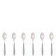 Ares Brushed Moka Spoon Set - Gray