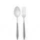 Ares Brushed 2 Piece Serving Set - Gray
